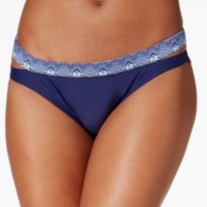 Hula Honey Bottom Low Rise Hipster Bikini Blue
